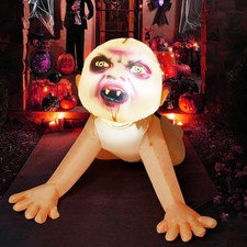 4FT Halloween Inflatable Zombie Outdoor Yard Decor Blow Up LED Scary Lawn