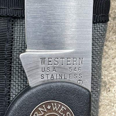 Vintage Coleman Western Knife 546 Single Blade Lockback USA