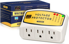 Voltage Protector 120V 12A 1440W, 3 Outlets Surge Protector for Refrigerator, Wa