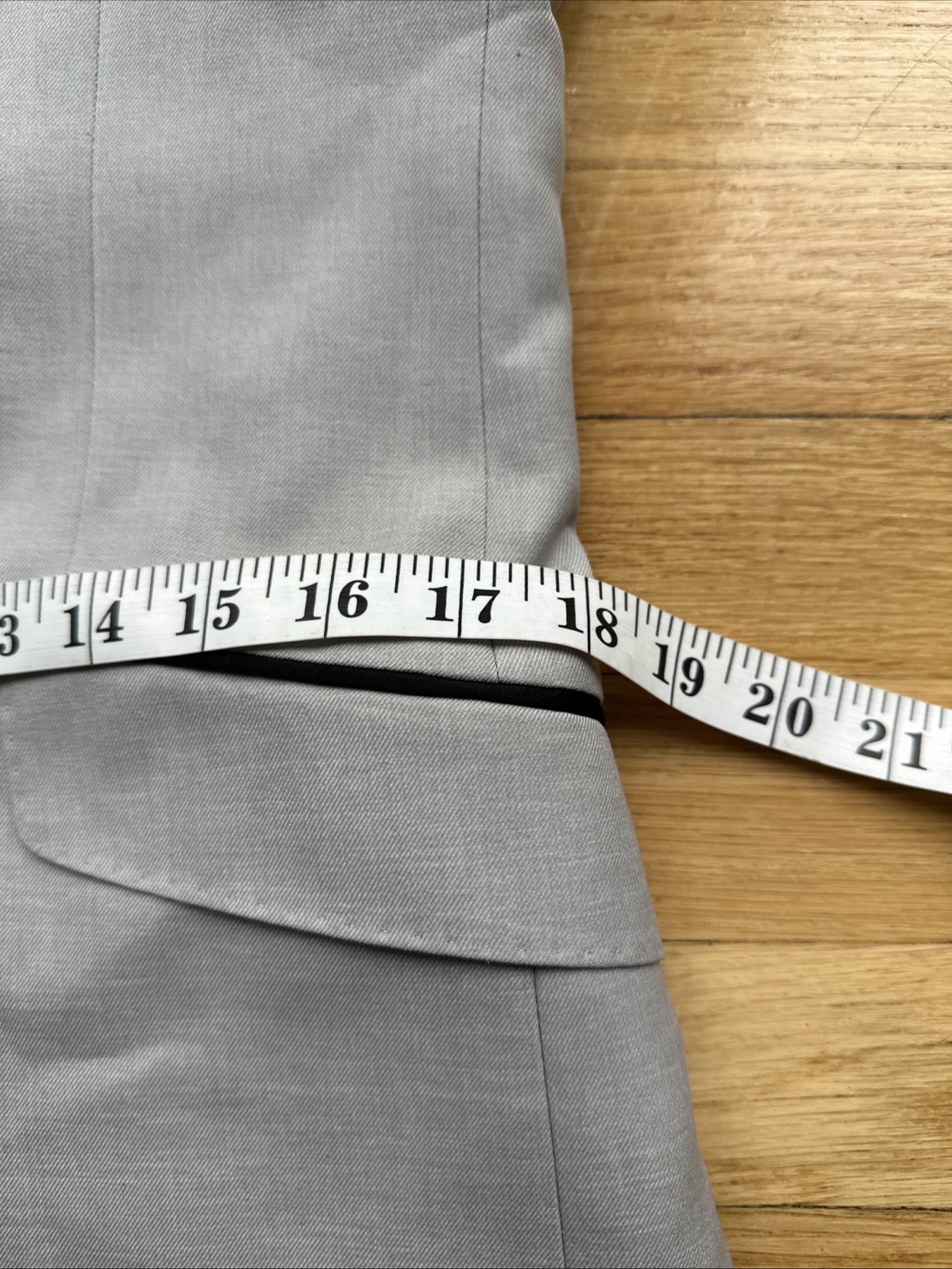 Statement Men's Super 150's Gray   Two Button Bla… - image 15