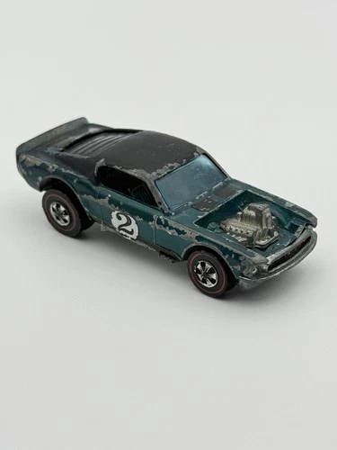 Vintage hot wheels redline mustang boss hoss HK base Dark Interior