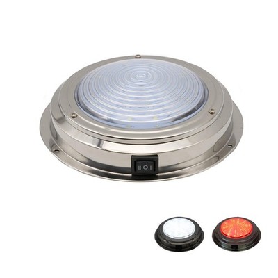 Marine Boat Dome Light Dual Color 7 Inch 12V Interior Cabin Light White Red