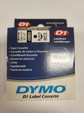 Cartuccia Nastro Dymo 45803 19 mm. x 7 m. Black/White Nuova .