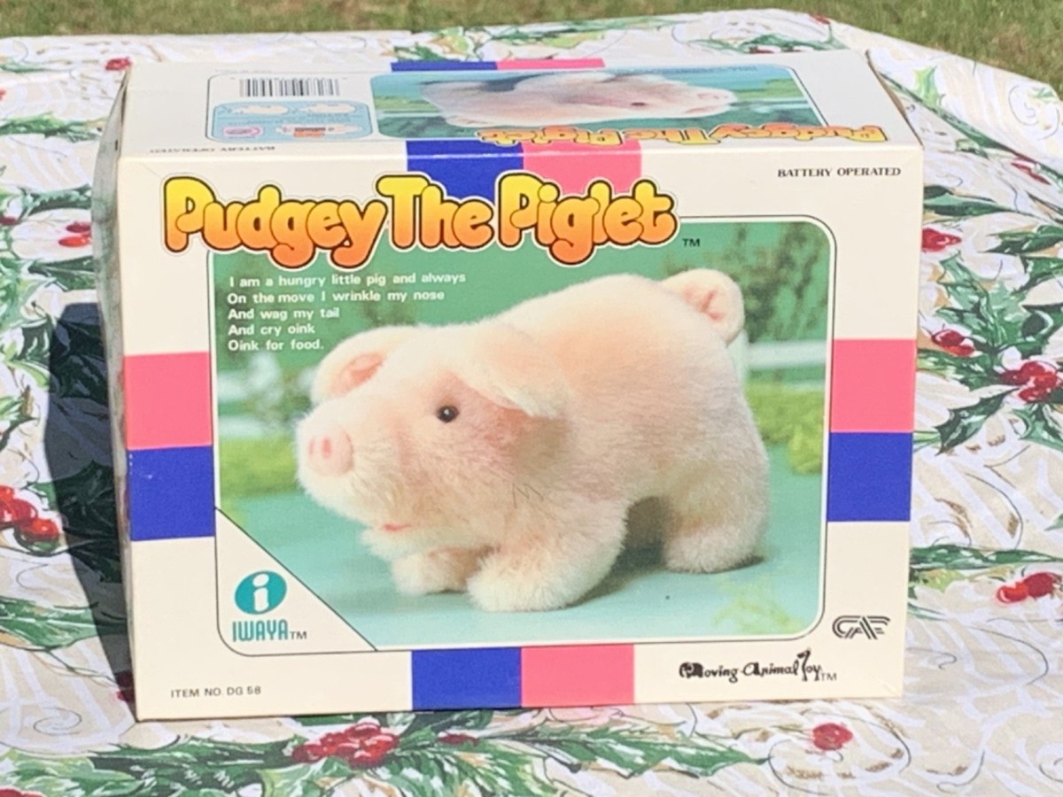 ★pigletty　他の方のご購入はお控えください 1983 Iwaya Corp Pudgey The Piglet 9” Battery Operated Waddling