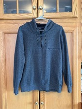 Hollywood The Jean People Men's Gray hoodie 1/4 zip size large