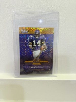 2003 Topps Finest Nate Burleson #82 GOLD X-Fractor Rookie Rc /175 Vikings
