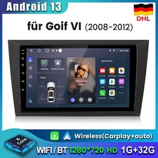 Für VW Golf VI 2008-2012 Android 13 Carplay Autoradio GPS Navi WiFi 1+32GB DAB+