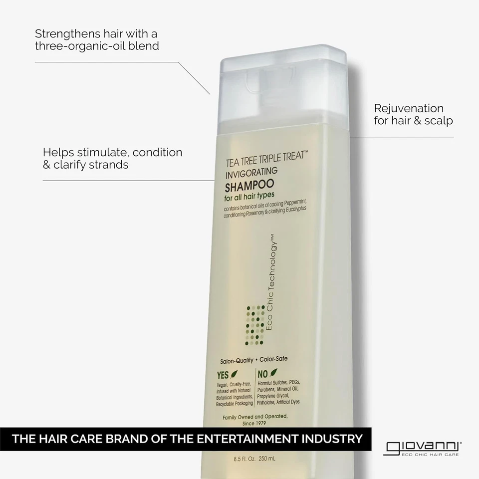 Clarifying and Moisturizing Tea Tree Shampoo with Essential Oils - 128 Fl Oz - Image 4 of 4