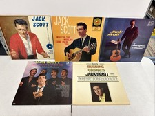 Jack Scott Vinyl LP Lot Of 5! Rockabilly Spirit Moves Me, Burning Bridges VG-VG+