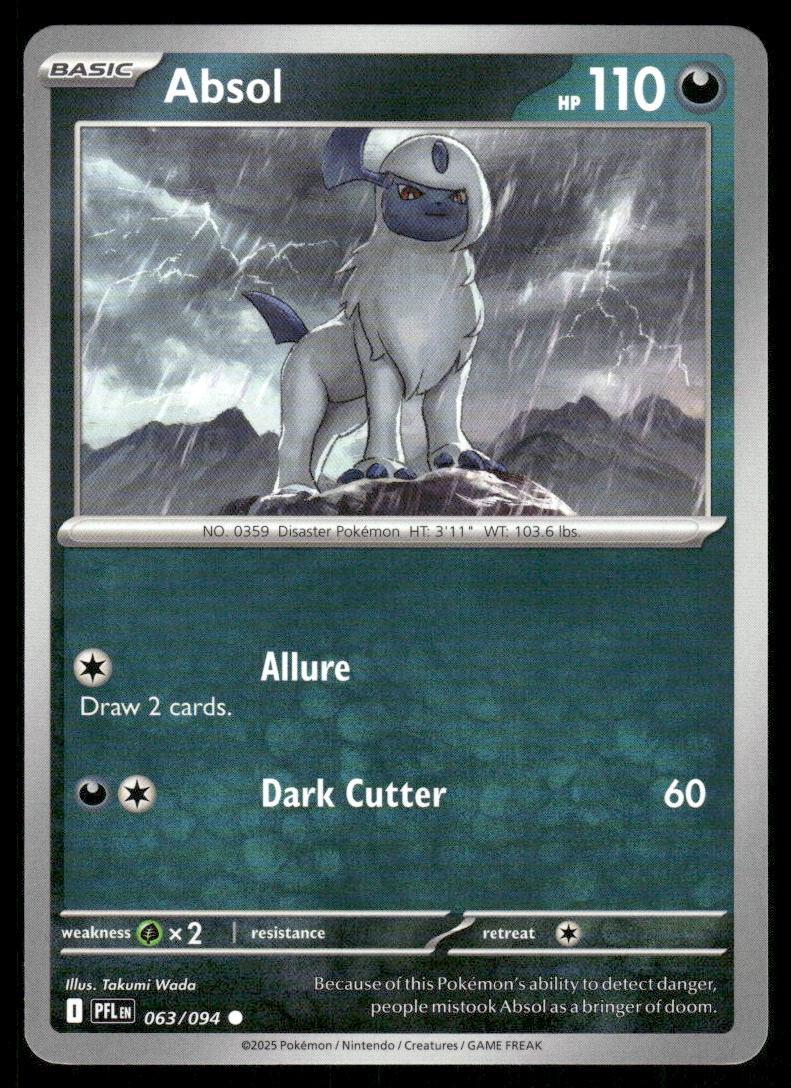 Absol Common ME02: Phantasmal Flames 063/094 NM