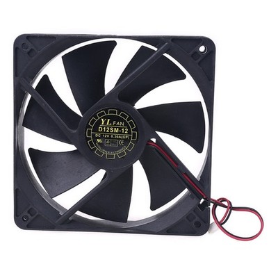 12x12x2.5cm Cooling Fan Replacement High Speed 2000RPM 2Pin 2Wire for Case Coole