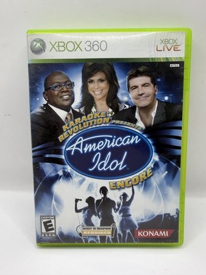 Karaoke Revolution American Idol Encore Xbox 360 Game CIB E NTSC Konami Music