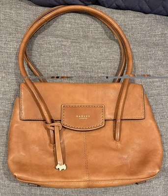 NEW Radley London Burnham Beeches Flap Shouder Bag Smooth Tan Leather