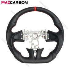 Full Leather Steering Wheel Red Stitching For 13 Infiniti Q50 Qx50 Q50l No Heat Full Leather Steering Wheel Red Stitching For 13 Infiniti Q50 Qx50 Q50l No Heat
