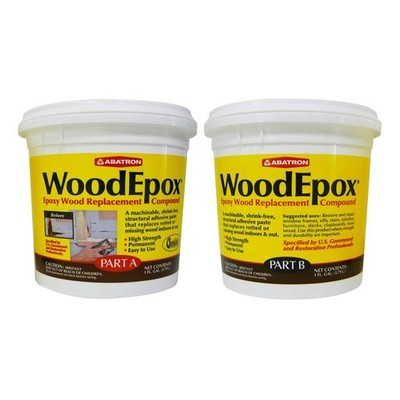 Abatron WoodEpox Kit - 2 Gallon - 2-Part Structural 256 fluid ounce, Brown