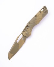 Microtech MSI RAM-LOK Plain Edge, Bazooka Green Camo Polymer Tri Grip - NEW