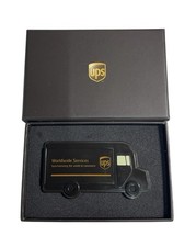 Vintage UPS United Parcel Service Pocket Mirror Truck Shaped Mirror w/ gift box