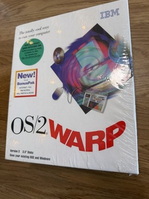 NEW SEALED IBM OS/2 Warp Connect Version 3 3.5'' Disk Vintage Computer Software