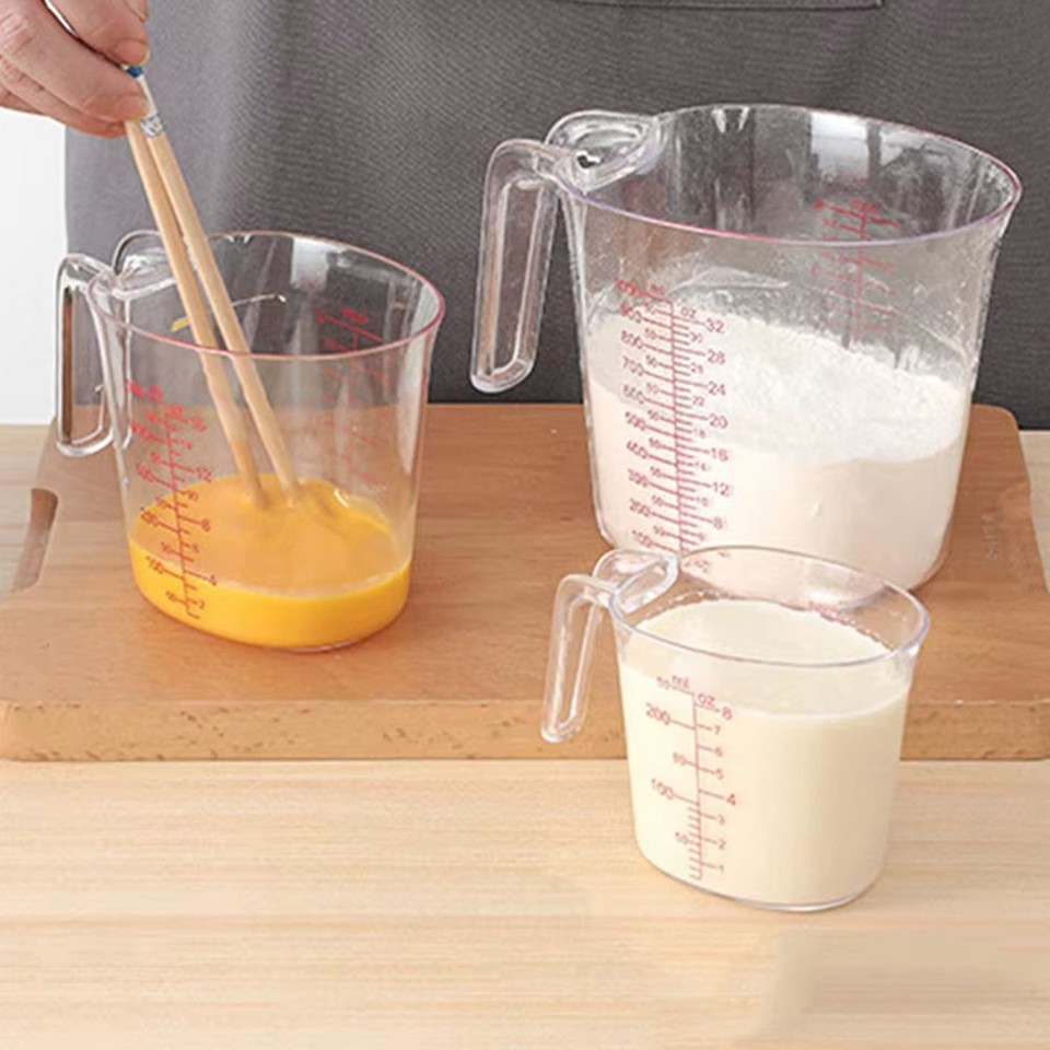 Measuring Cups for Baking - 50/500/1000ml Plastic Beaker with Scale ...