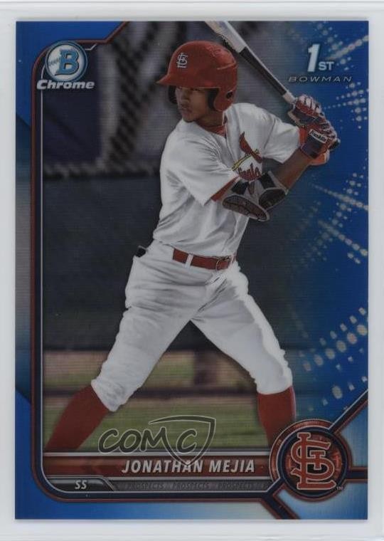 2022 Bowman Chrome Prospects Blue Refractor 24/150 Jonathan Mejia #BCP-168 0zg8