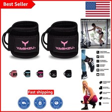 Adjustable Ankle Straps for Cable Machines - Secure Fit  Chafe-Free Comfort