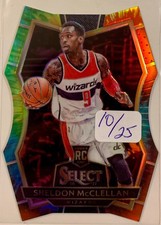 2016-17 Select Tie Die Die Cut SP /25 Sheldon McClellan Rookie RC