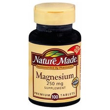 Magnesium 100 Tabs 250 Mg by Nature Made 0.66 per thousand milligrams
