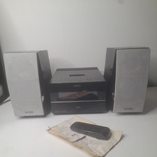 Sony mini HiFi System CD cassette radio iPod Dock mp3 remote control &  manual