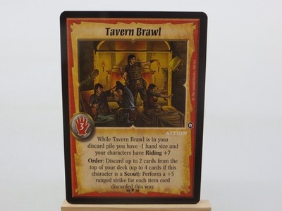 WARLORD Saga of the Storm CCG Action Card TAVERN BRAWL 55/78