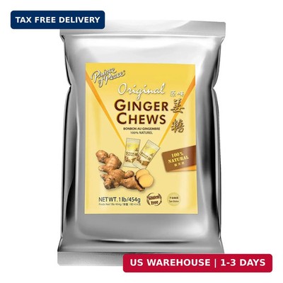 Prince of Peace Original Ginger Chews, 1 lb. - Candied Ginger - Candy Pack - Gin