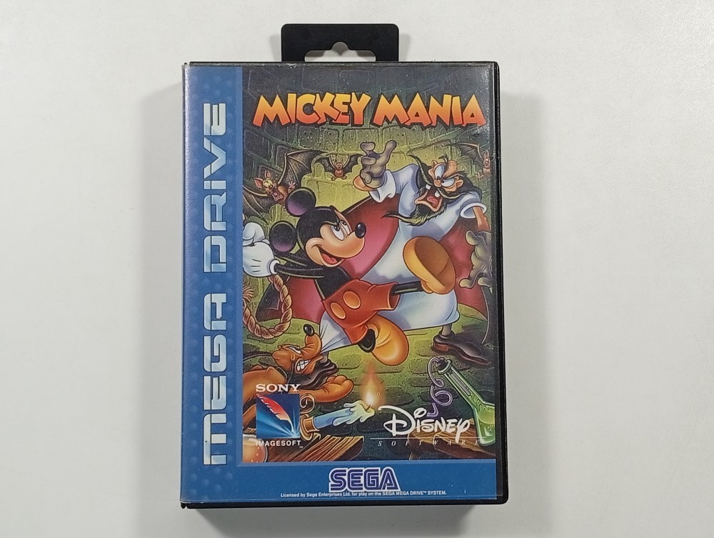 MICKEY MANIA SEGA MEGADRIVE (MD) PAL-EURO (COMPLETE - GOOD CONDITION OVERALL)