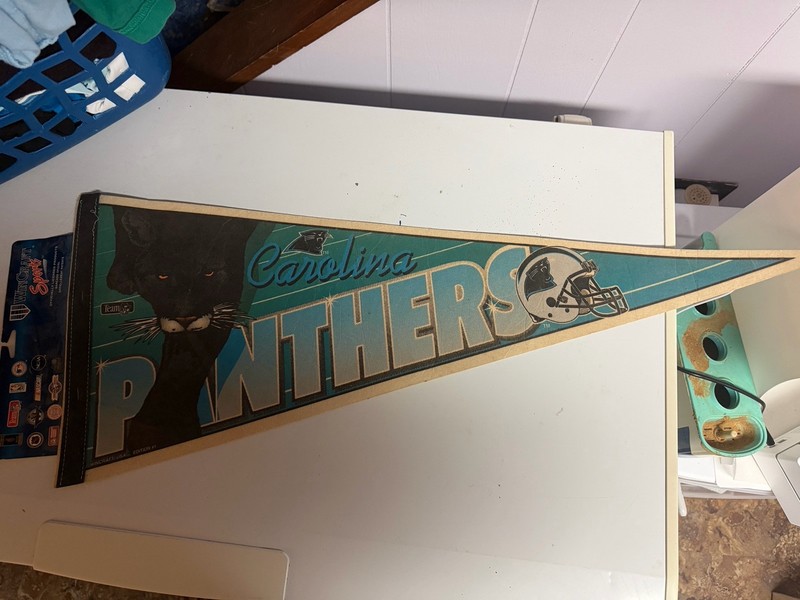 Vintage 1990s Carolina Panthers Full Size Pennant NFL