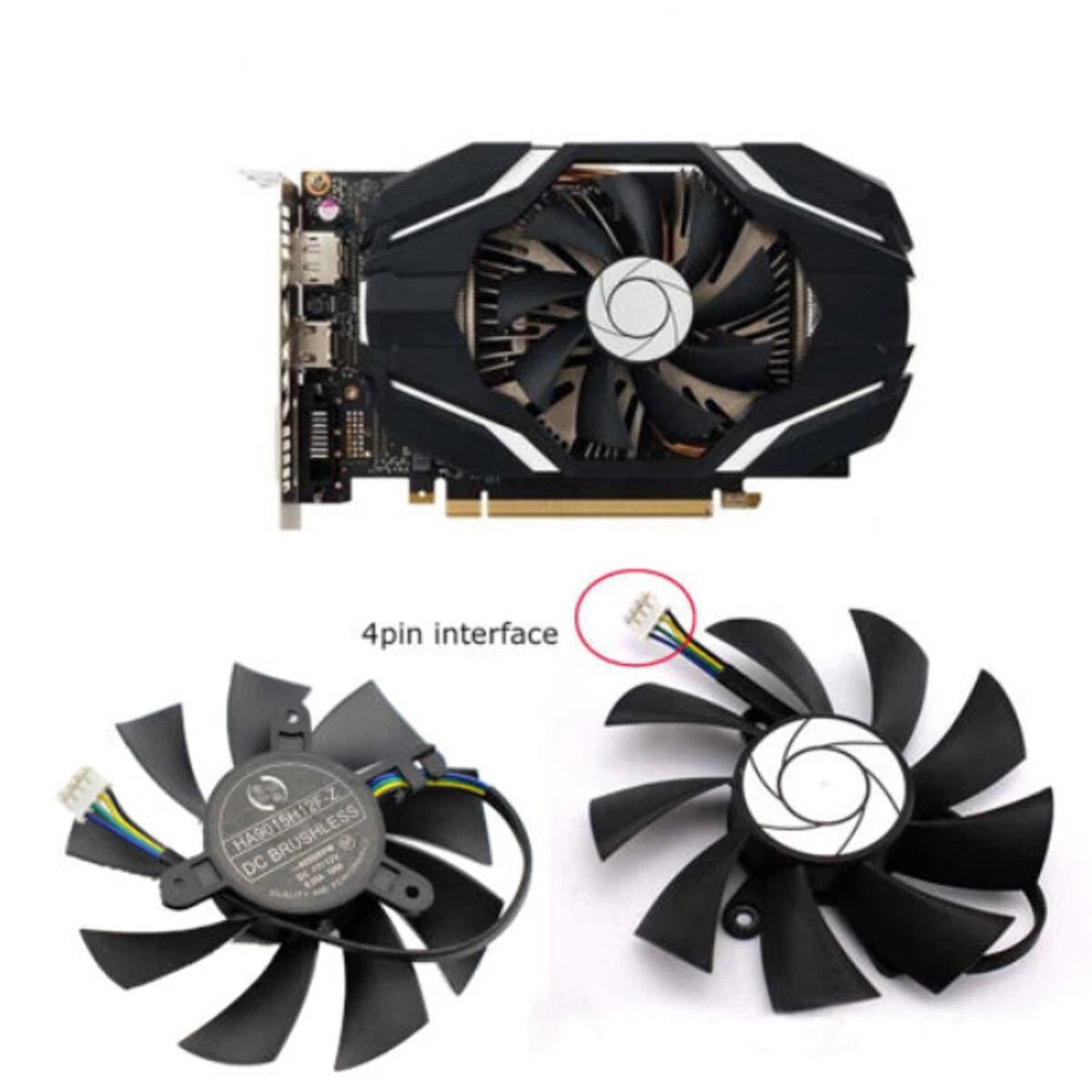 HA9015H12F Z Graphics Card Fan For MSI GTX 950 R7 360 2GD5 OC