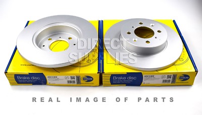 2 X FRONT AXLE BRAKE DISCS FOR ROVER 200 400 25 45 COUPE - MG MG ZS ZR EXPRESS