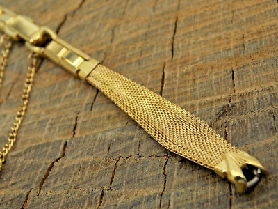 Vintage Speidel USA NOS Unused Watch Band Butterfly Clasp C-Ring Gold Filled