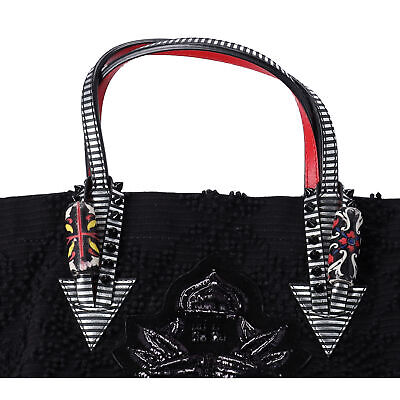 Christian Louboutin Portugaba Tote Bag 3195183 Black Red Christian Louboutin Portugaba Tote Bag 3195183 Black Red