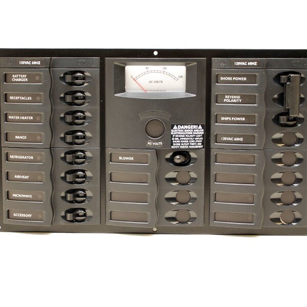 BEP Boat Breaker Panel Marine 120VAC 60Hz 13 7/8 Inch Deluxe eBay