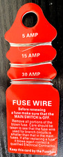 FUSE WIRE CARD 5 amp 15 amp and 30 amp FUSE BOX WIRE ELECTRICAL FUSE WIRE CARD 