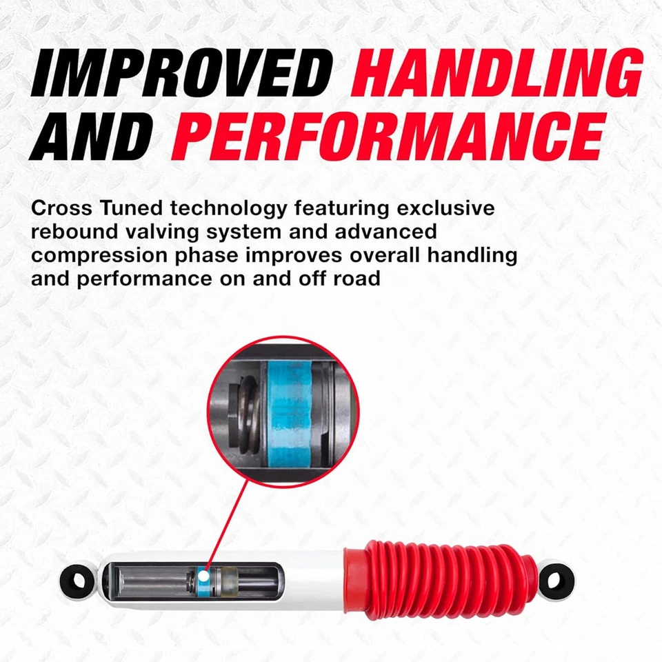 Rancho RS5000X Front Shocks Set for Dakota Durango Bronco Ranger F-150 F-250 - Imagem 3 de 4