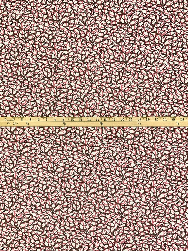 Vestido jersey rayón tejido círculos enredados tela líneas abstractas por yarda Foto 4 de 4