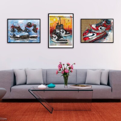 Nike air Jordan 1 Dark Mocha poster (50x70cm / 19.68×27.56 inch