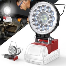 Wireless LED Work Light Milwaukee Dewalt Cordless 18V Battery w/USB Outdoor Lamp