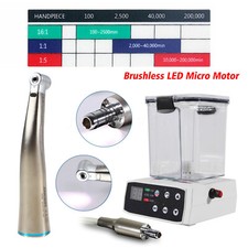 Brushless Dental LED Electric Micro Motor/1:1 Fiber Optic Contra Angle Fit NSK