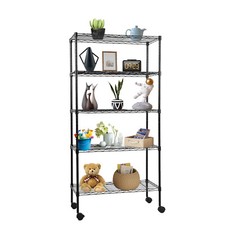 5 Tiers Metal Garage Shelves Heavy Duty Garage Storage Rack Wire Shelving