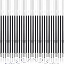 JANYUN 100 Pieces Ink Pen Refills Replaceable, 0.7Mm Ballpoint Pen Refills 107 M