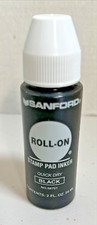 Sanford 2 oz Roll On Ink Stamp Pad Black Inker - New