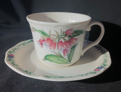 Noritake Conservatory set of eight cups & saucers