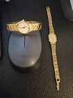 Lot (2) Beautiful  Vintage  Ladies Seiko Gold  Manual Watches