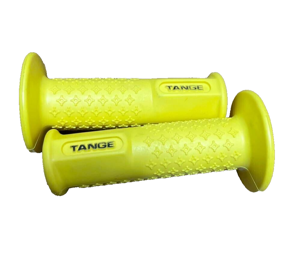 Unused] Vintage TANGE Grips SK-115 Yellow Made in Japan Old School