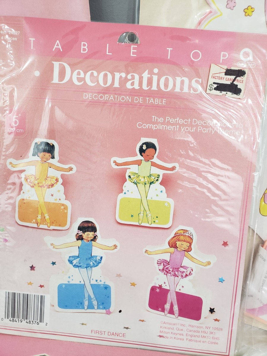 NEW Vintage Birthday Party Decor LOT Ballerina Ballet Dance  display picture 2
